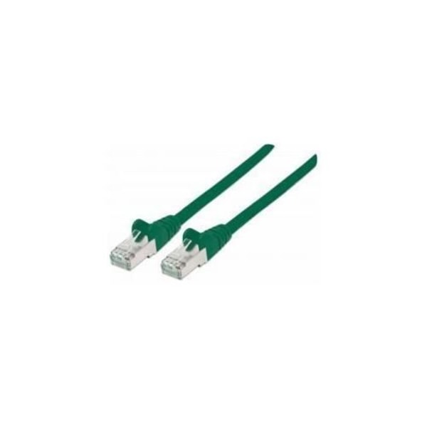 Intellinet 2m Cat7 S/FTP nätverkskabel S/FTP [S-STP] Grön (NÄTVERKSKABEL CAT7/PLUG 6A COPP -2M GRÖN S/FTP SNAGLESS/BOOTAD) - 740