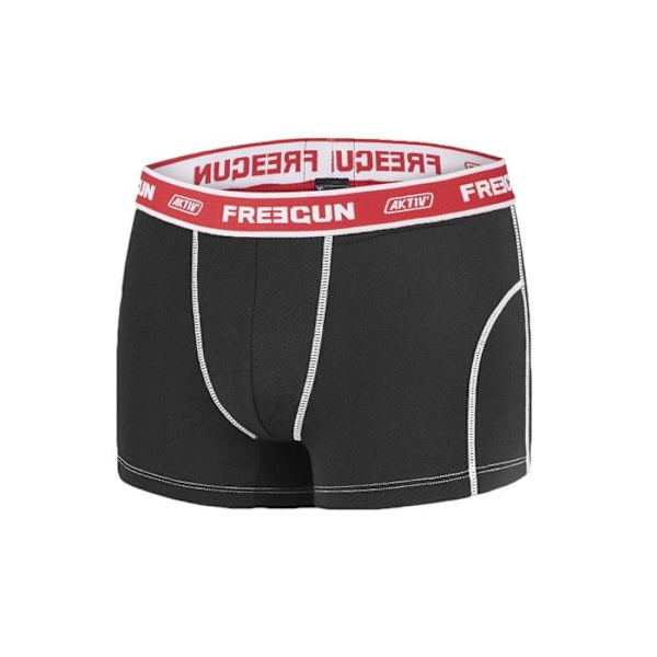 Freegun Boxer Herr AKTIV, Kalsong Herr - Svart (4-pack) Svart XL