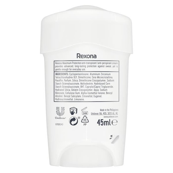 REXONA Confidence Maximum Protection Antiperspirant Stick 45ml