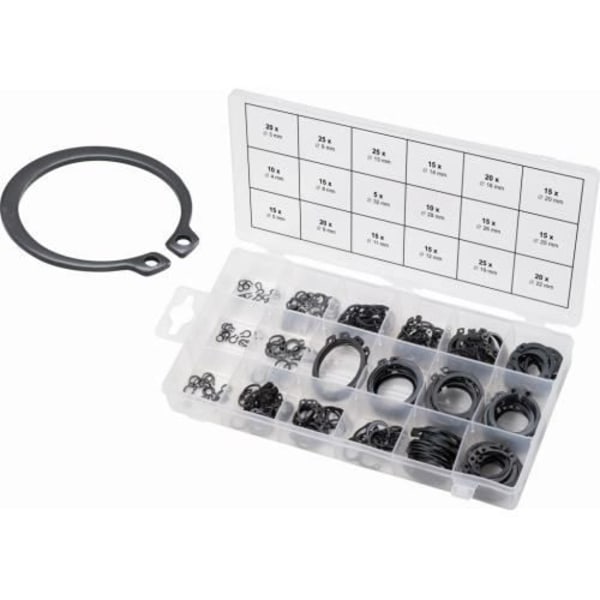 Circlips - KS TOOLS - 300 stycken - Utvändig - Fodral - Enligt DIN471