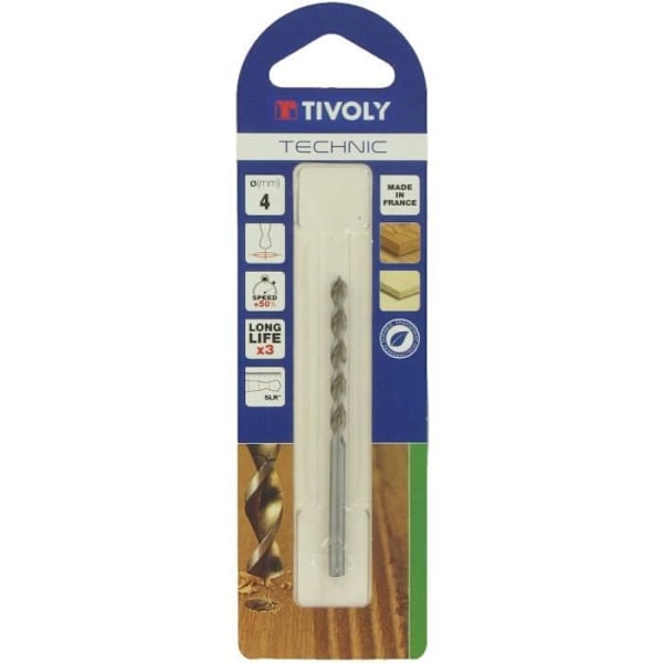 Tivoly Technic SLR Wood Bits - Diameter 4 mm