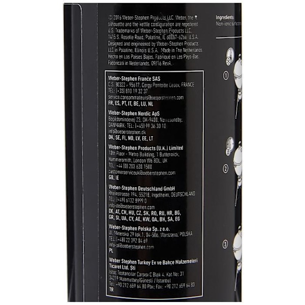 Emaljerat stålrengöringsmedel - Weber - 300 ml - Tar bort mat- och fettrester