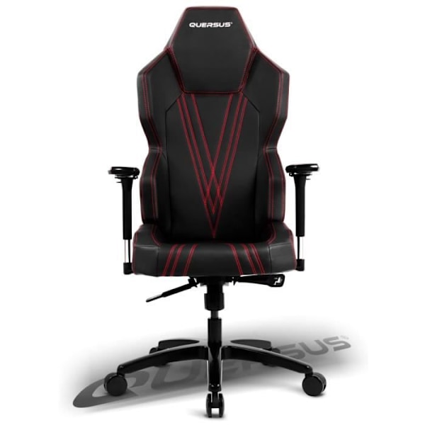 QUERSUS GEOS 703/XR Gaming Stol - Röd Svart Svart Och Röd