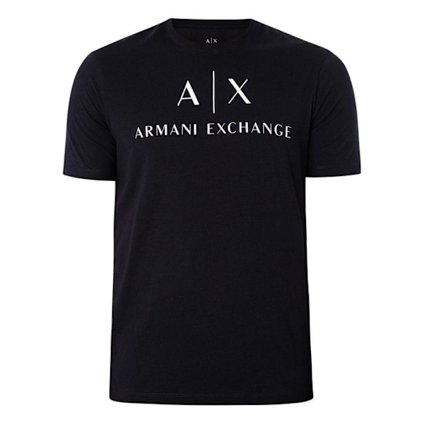T-shirt - Armani Exchange - Mörkblå - Rund hals - 100% bomull - Storlek XL Blå XXL