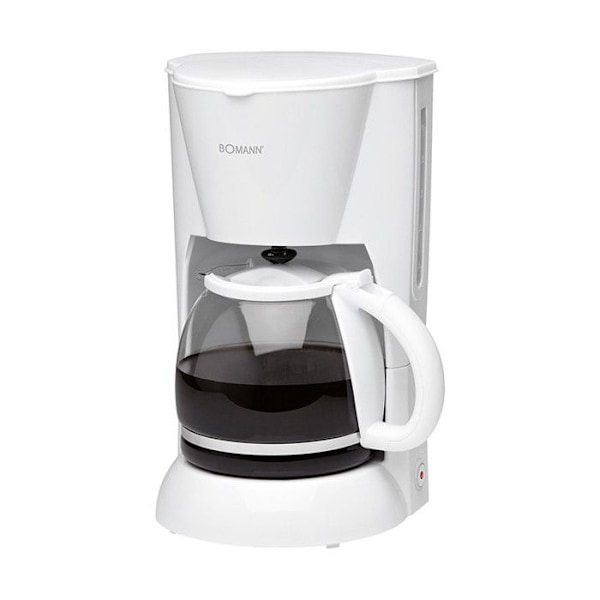 Filterkaffebryggare 12-14 koppar 1,5L Bomann KA 183 CB Vit - BOMANN - Effekt 900W - Anti-dropp