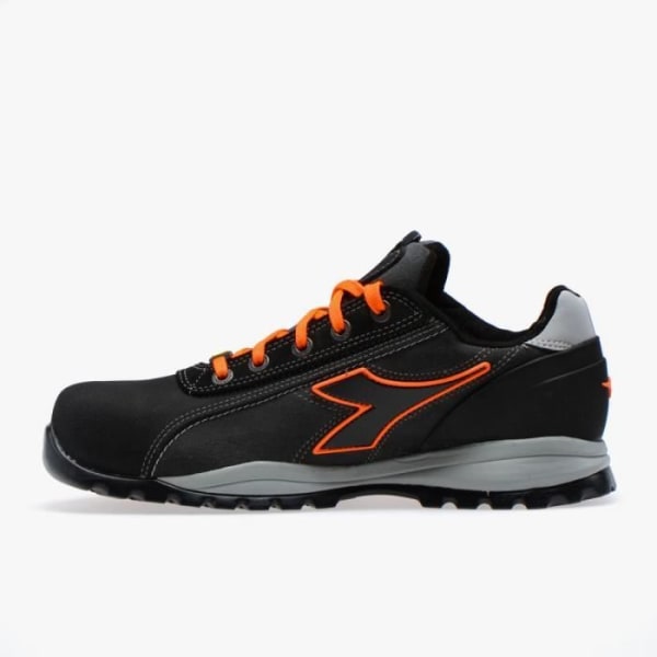 SÄKERHETSSKO - DIADORA - GLOVE TECH LOW PRO S3 SRA HRO ESD - Svart/Orange - Läder - Unisex Svart 44