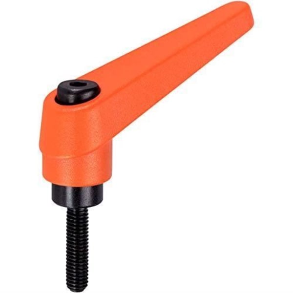HALDER Justerbar spännarm Orange d1 = 14 mm / d2 = M6 / l1 = 12 mm - 24400.0131