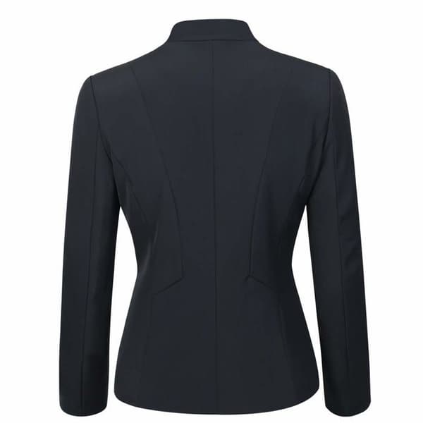 YYNUDA Damblazer svart elegant slim fit 1 knapp storlek XL - Kostymjacka polyesterfoder Svart XL