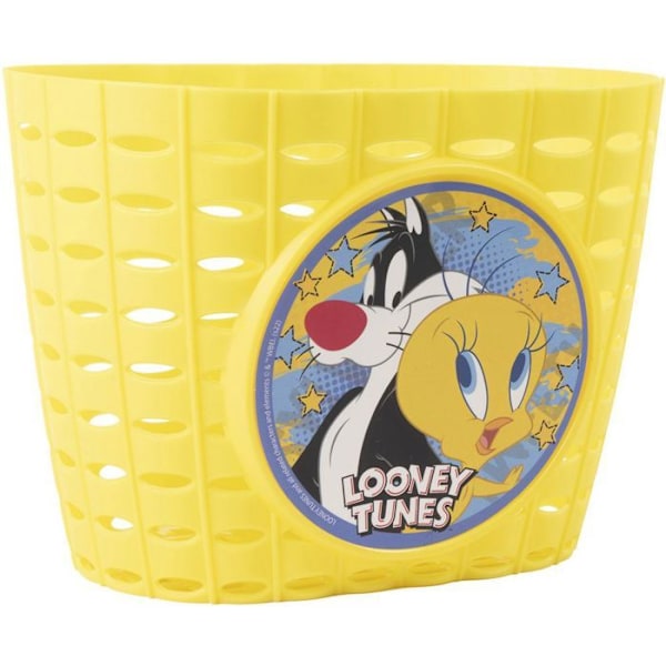 Korg - Looney Tunes - Tweety Sylvester - Blå Gula - 14x12x20 cm - Fästen ingår Himmelsblå, gul