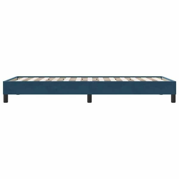 vidaXL Sängram utan madrass mörkblå 80x210 cm sammet 4101335 Sammet