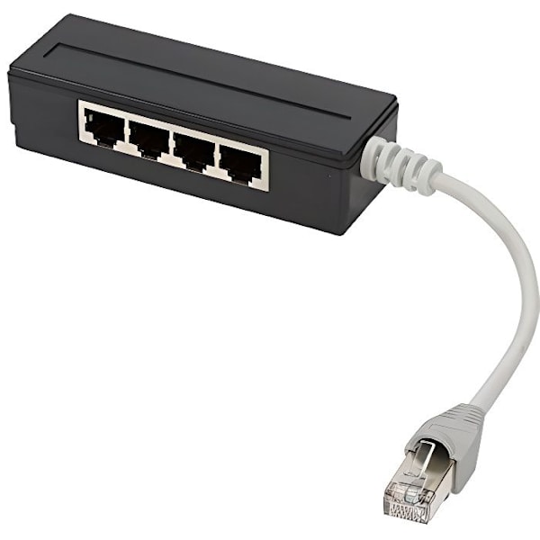Splitter RJ45 - LogiLink - MP0032 - 4x RJ45-jack - Svart - Dela nätverksanslutning