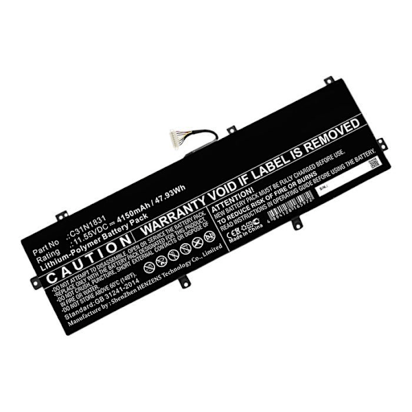 DLH AASS4816-B048Y2 batteri för ASUS P3540F / P3540FA / P3540FB - Lithium Polymer (LiPo) - 48 Wh