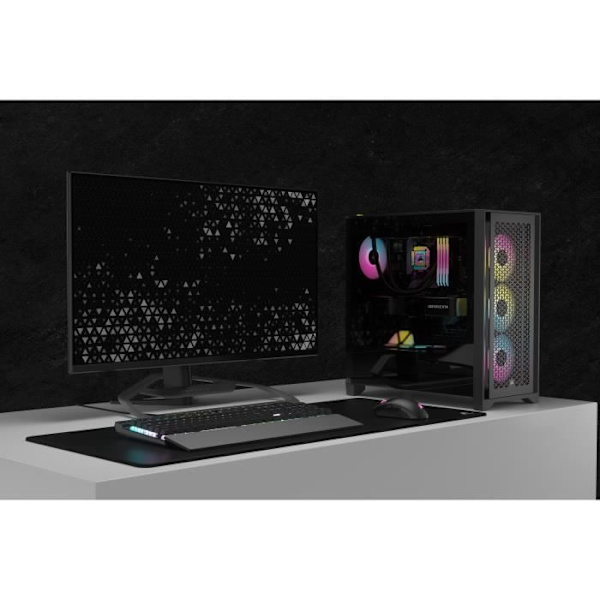 PC-fodral - CORSAIR - iCUE 4000D RGB Airflow - Mid-tower - 3 AF120 RGB ELITE-fläktar - Svart