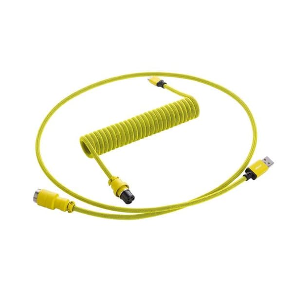 Kabel Spiral - CableMod - Kompatibel Pro - USB-C - USB Typ A - Gul/Svart