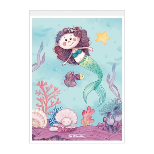 HERLITZ MERMAID NOTEPAD A6 50 ARK MULTICOLOR (50039883)