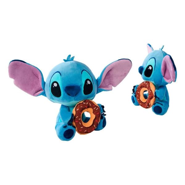 Simba - Lilo & Stitch - Plush Stitch med Donut 25 cm blå
