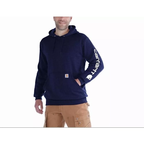 Sweatshirt - CARHARTT - MIDLVIKT - 3-delad huva - Framficka - Storlek M Marin M