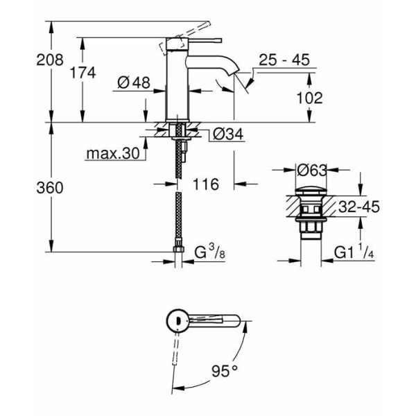 Grohe badrumsblandare - 23797001