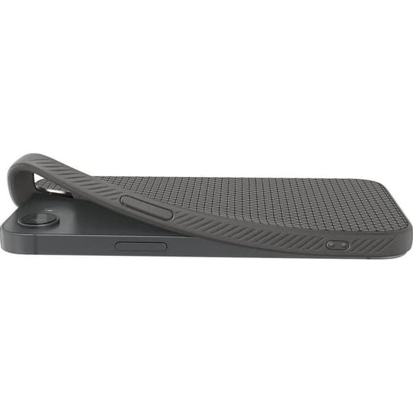 Coque - Spigen - Liquid Air - iPhone 16E - TPU - Halkfri - Air Cushion Grå Marmor