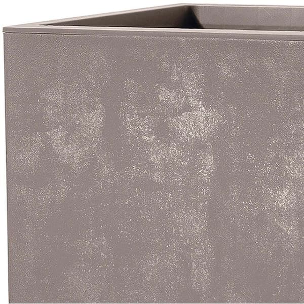Rektangulär blomkruka - DEROMA - Millennium - 73 L - 79 cm - Med vattenreserv - Brun brun