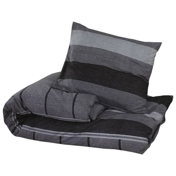 vidaXL Påslakanset Mörkgrå 225x220 cm Bomull 136430