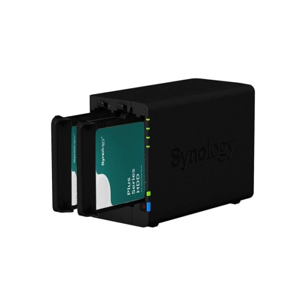 Synology - DS224+/6G/2Y/16T-HAT3300/MONTERA - DS224+ 6GB NAS 16TB (2X 8TB) HAT3300, Sätt ihop och testar med OS DSM installerat