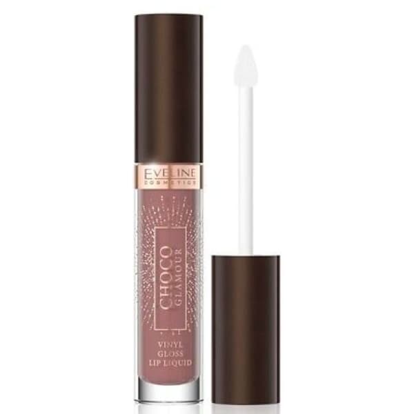 Läppglans - EVELINE - Choco Glamor - Nyans No 03 - 4,5 ml - Lätt applicering ROSA