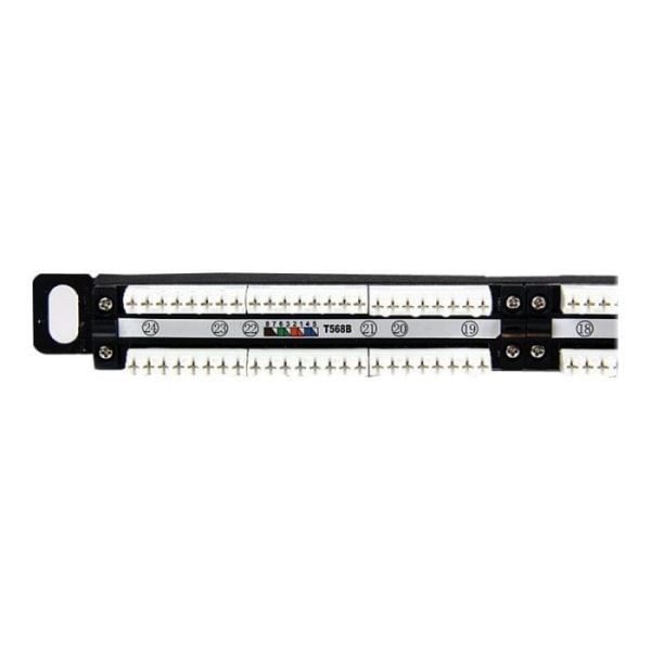 24-portars Cat5e patchpanel - STARTECH - Rackmontering - Färgkod T568A/B