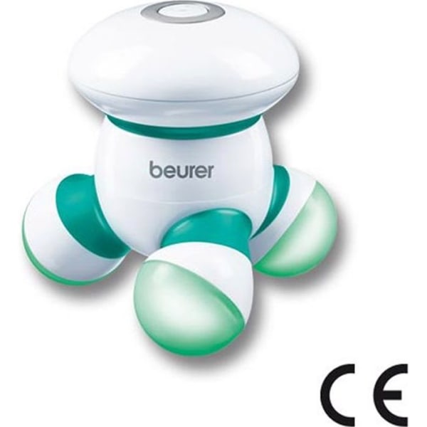 BEURER MG16 Mini Massager - Vibrerande massage med tre upplysta massagehuvuden - Grön