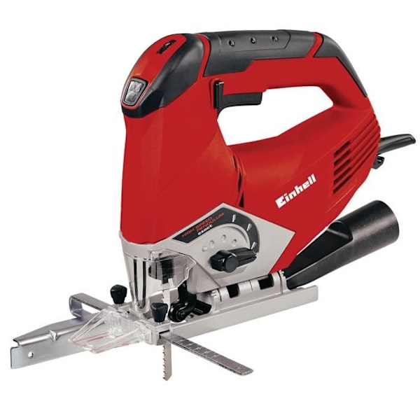 Einhell Pendelsåg TE-JS 100 (750 W, Elektronisk variator, Nejlbar fot, Blåsfunktion, Skärguide) Röd
