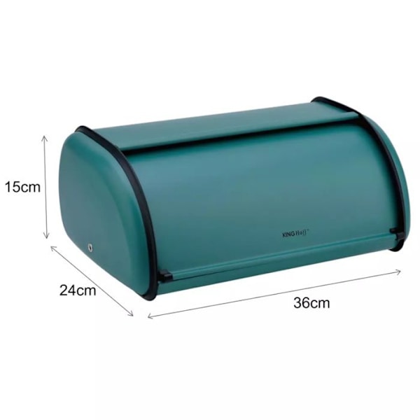 Brödkärl - KINGHOFF - KH-1755 - Lackad rostfri stål - Grön färg - Contemporary design Grön