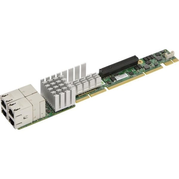 Nätverksadapter - Supermicro - AOC-UR-I4XT - Intern - PCI-E - 10 Gbit/s - 4 Ethernet-portar