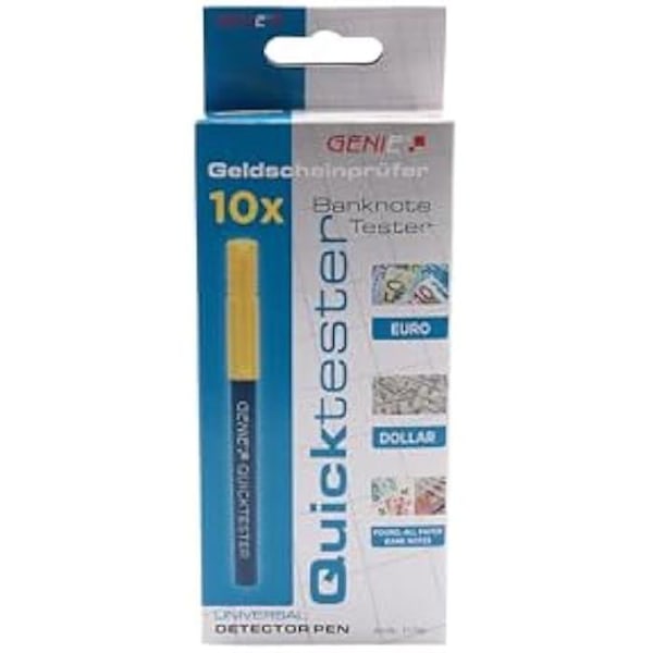 GENIE Biljetter Quicktesteur Set om 10 Gul/blå