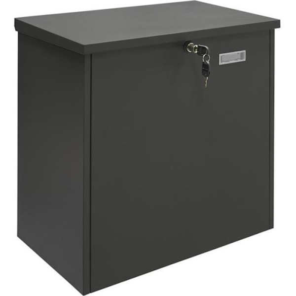 Arregui Bigpack Base EP2104 Paketlåda i stål, för mycket stora paket på 47 x 46 x 20 cm, svart