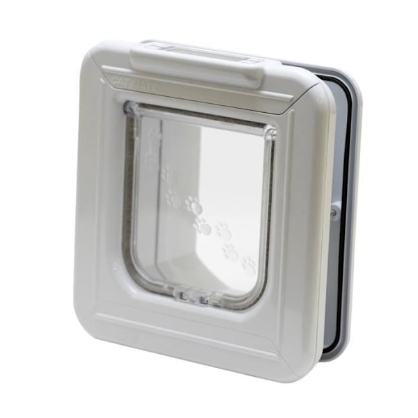 Cat Mate Elite I.D. Disc Kattlucka med timer, vit (305W) Vit
