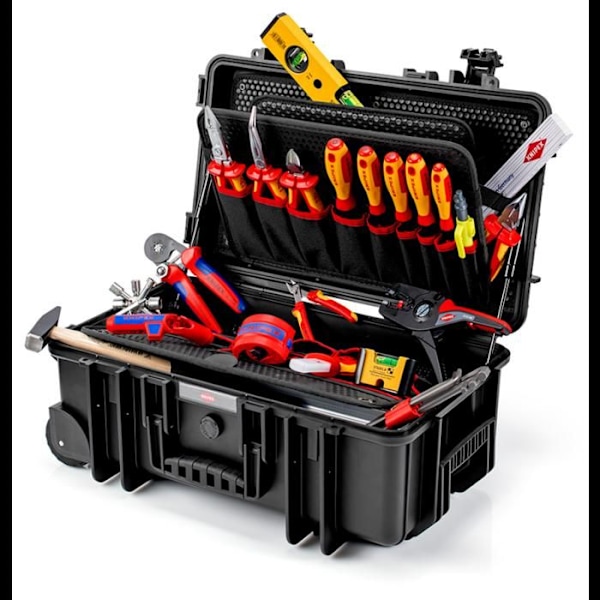 Verktygsväska - KNIPEX - Robust26 - 350 x 225 x 550 mm - Polypropen - 19 verktygsfickor