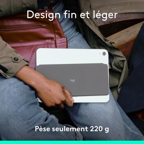 Logitech KEYS-TO-GO 2 TRÅDLÖS pekdatortangentbord FÖR IPAD GRAPHITE