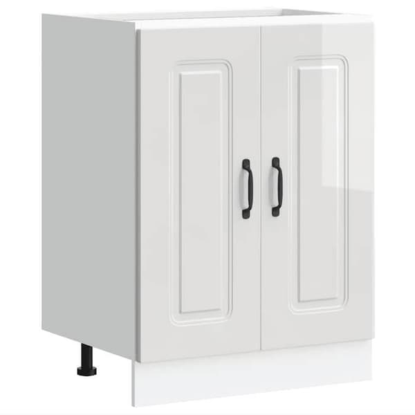 vidaXL Underskåp för diskho Kalmar vit glans 60x46x81,5 cm 853439