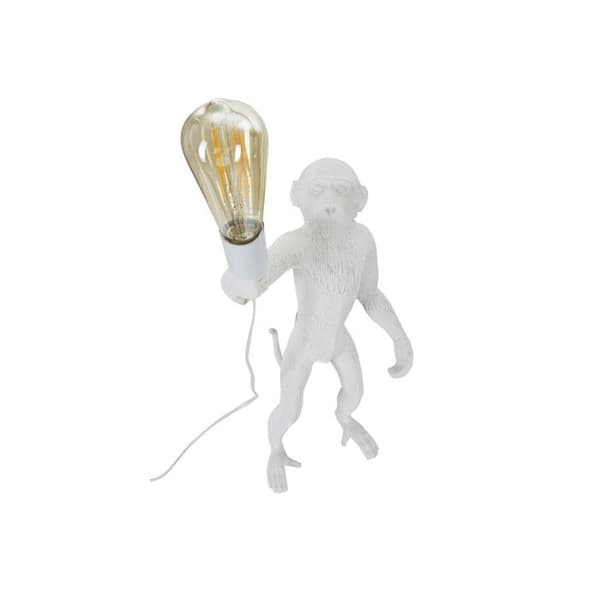 Bordslampa i resin "Apa" 55cm Vit vit