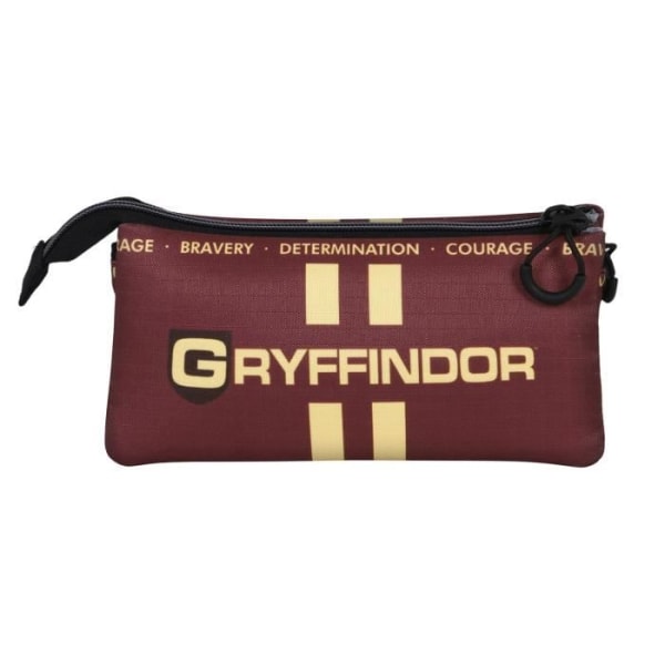 Harry Potter Gryffindor22 Triple ECO Pennfodral, One Size Brun
