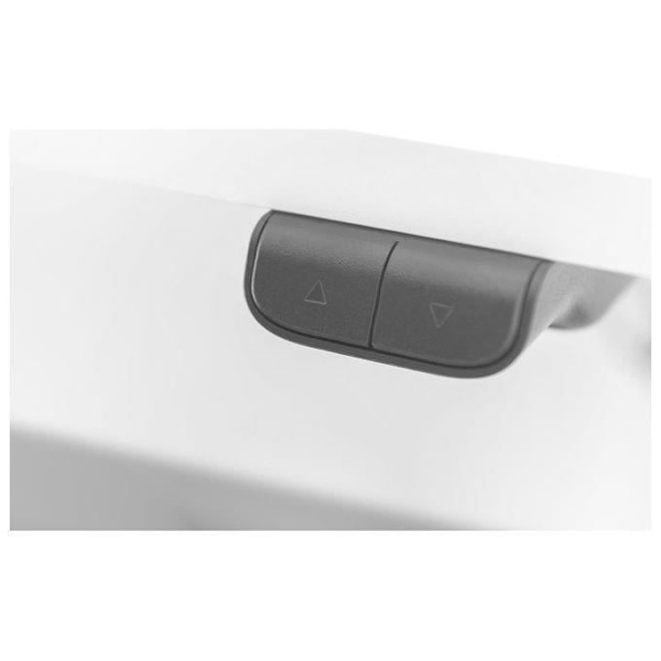 DIGITUS Elektriskt höj- och sänkbart skrivbord - 1 motor - kontrollpanel - 120 x 60 (L x D) - Rektangulär - Vit