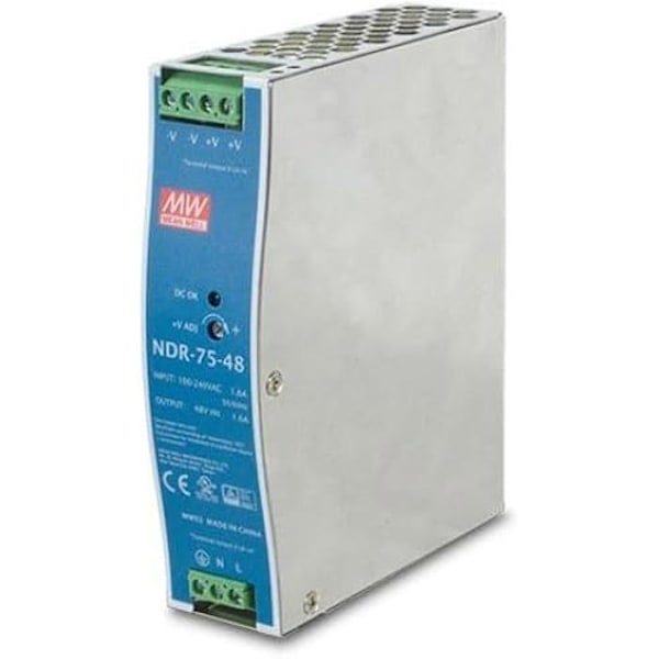 PLANET PWR-75-48 DIN-skena strömförsörjning, 75 W, justerbar utgång 48-56 V DC