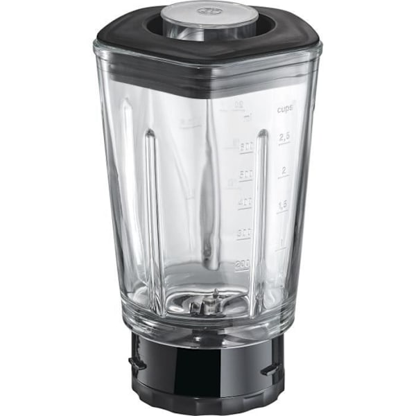 BOSCH Mini blender Mixx2Go - 350 W- 2 hastigheter-Blender 600ml- Rostfria blad- Krossad är funktion - Svart och borstat rostfritt stål