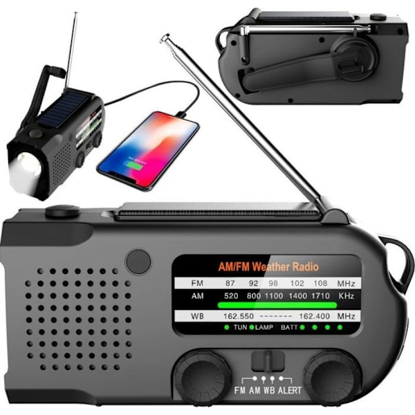 Mozos - ER-01 - Radio Radio solenergi FM/AM + dynamo