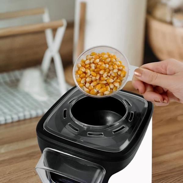 SUNTEC POP-8618 FETFRI popcornmaskin - Varmluft - Enkel dosering - Vit Vit