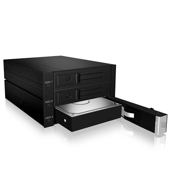 Lagringsenhetsfack - ICY BOX - IB-563SSK - 3 hårddiskar - SATA-SAS - Pip