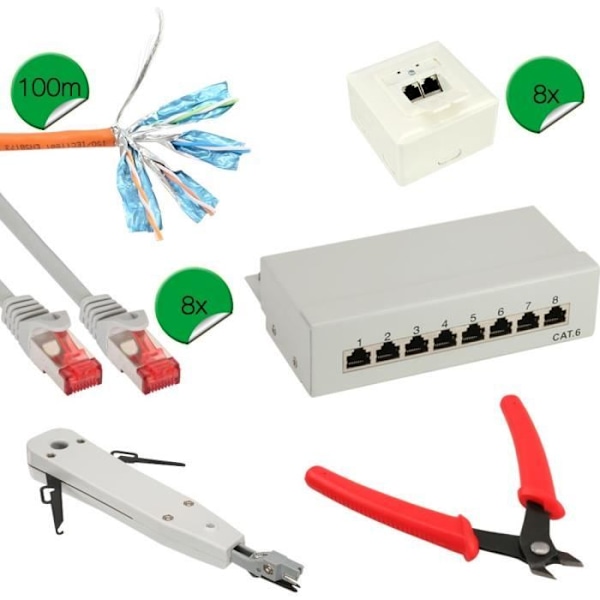 InLine® Cat.6 Netzwerk Installations Kit