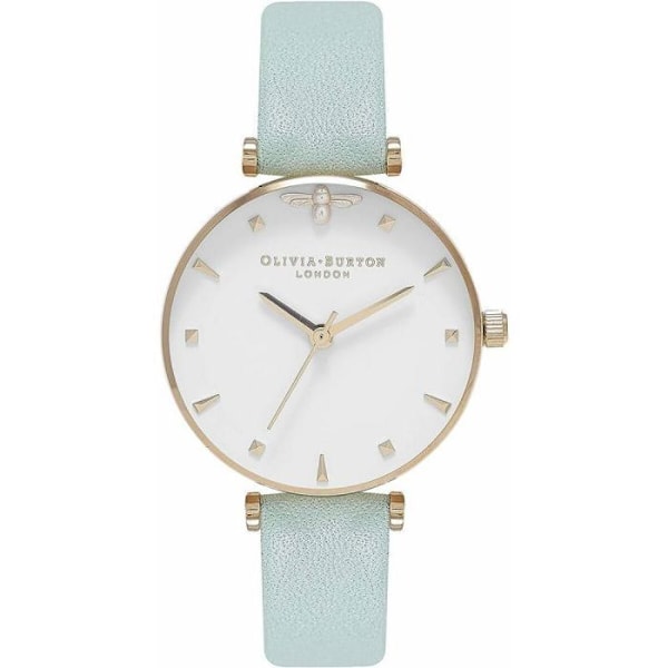 Olivia Burton Armbandsur - OB16AM143 - Analog kvartsklocka för kvinnor med mintgrönt läderband