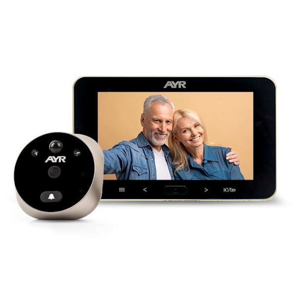 Ayr - AYR 759-HD Lite - 677 - Judas digital 759-HD Lite - Full HD. Satin-nickel finish.
