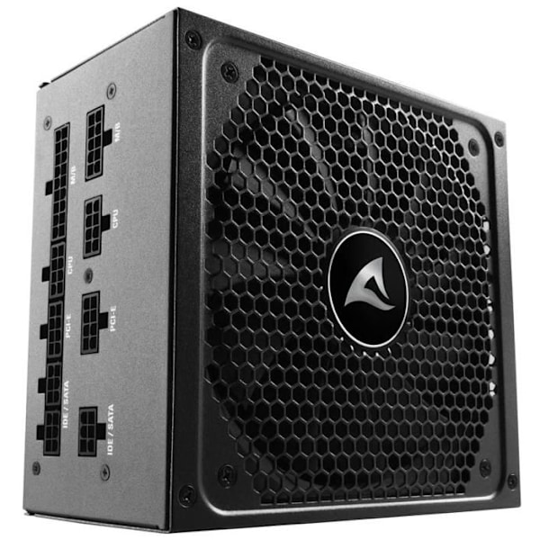 Sharkoon SilentStorm Cool Zero 650W - PC-strömförsörjning, 80 PLUS GOLD-certifierad, modulär - 4044951026463 Svart